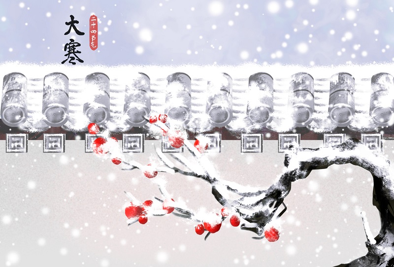 大寒：冬將盡，花可期，共盼春來